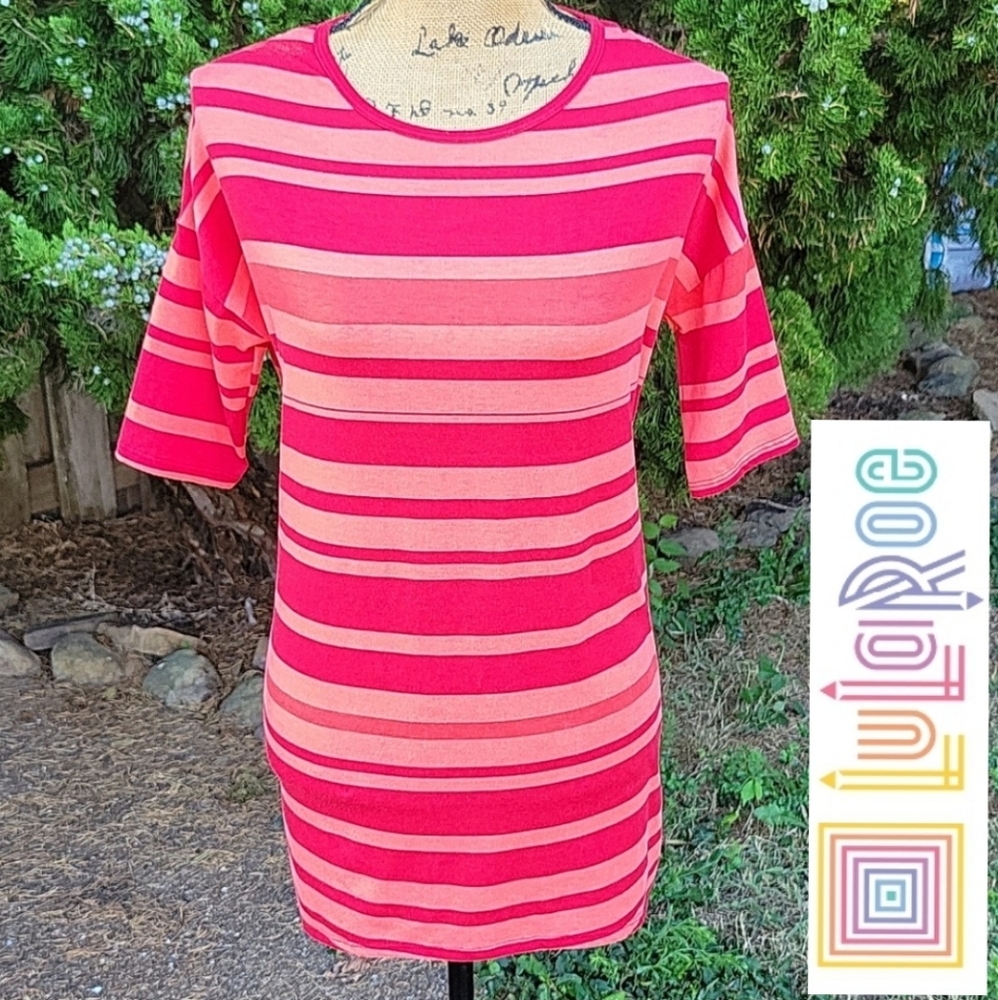 LuLaRoe Striped High-Low Irma Tunic